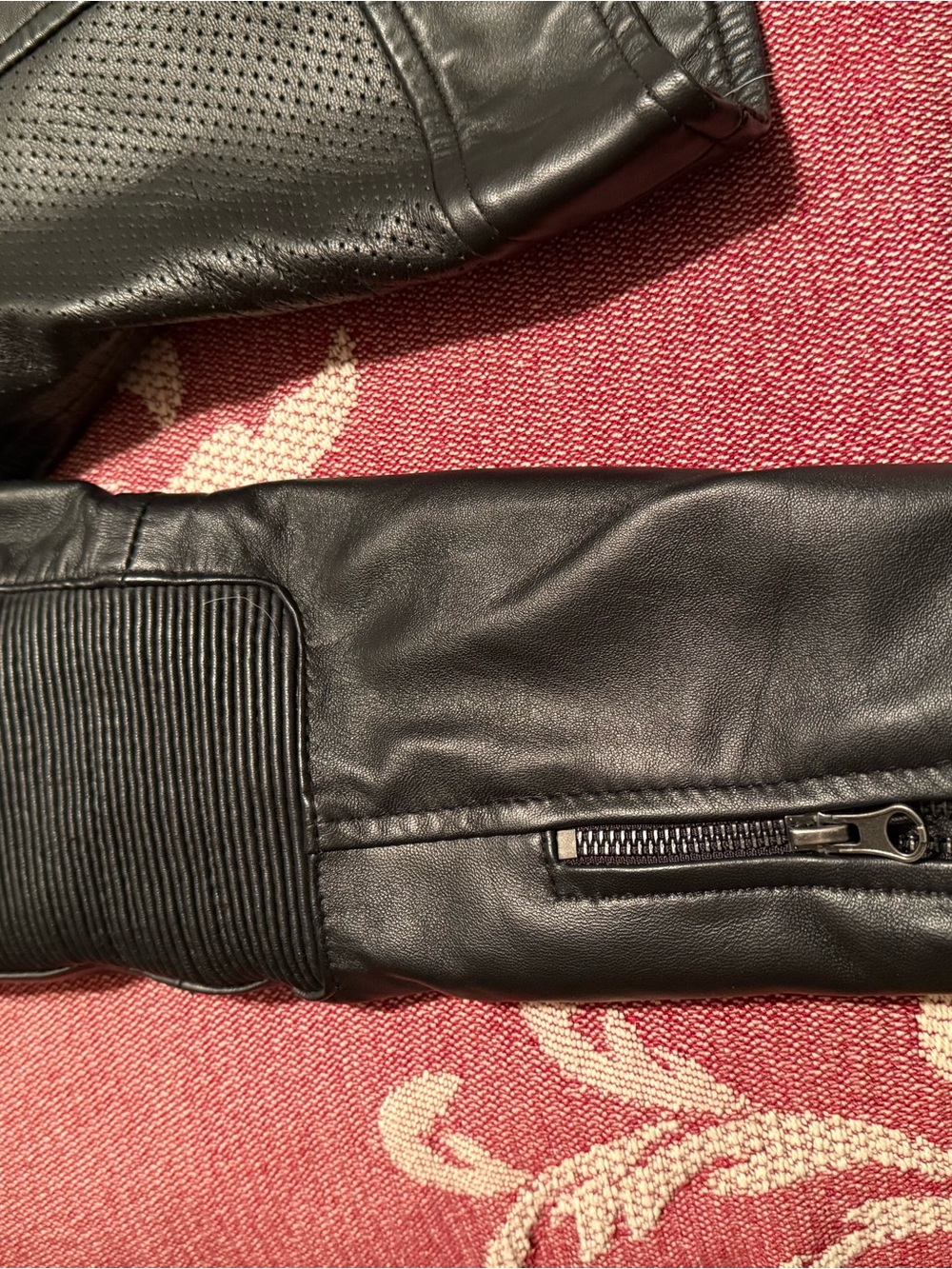 NWOT Leather Moto Jacket - Picture 5 of 8